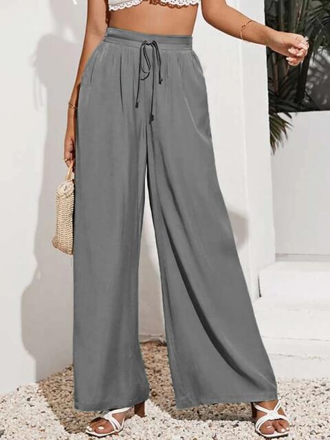 swvws Drawstring Wide Leg Pants