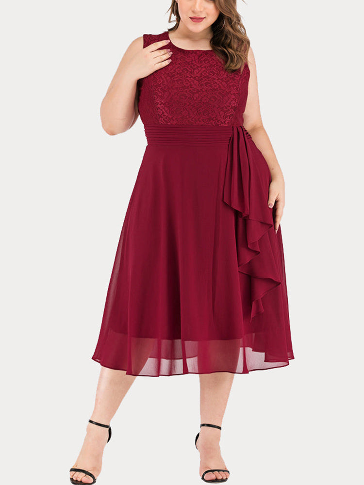 Sixsr Lace Sleeveless Cocktail Dress