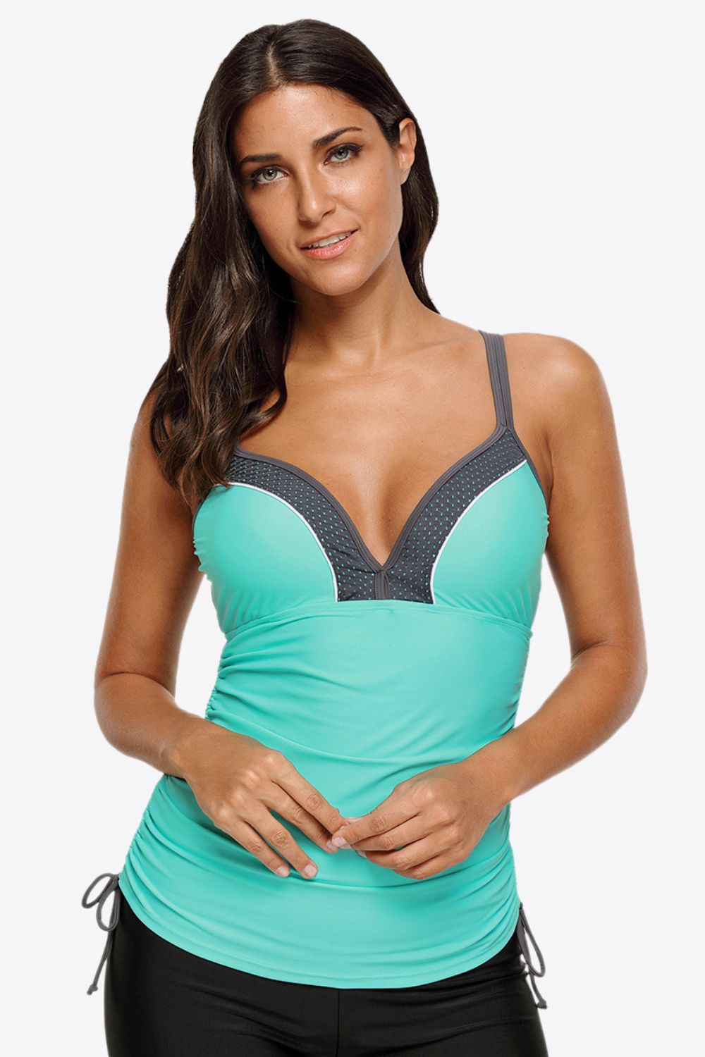 swvws Contrast Sweetheart Neck Swim Cami