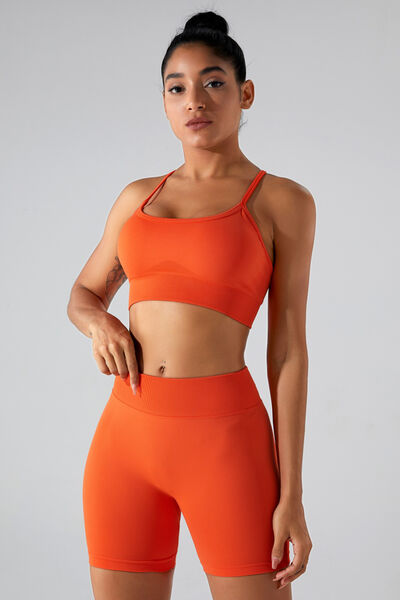 swvws Crisscross Spaghetti Strap Active Cami