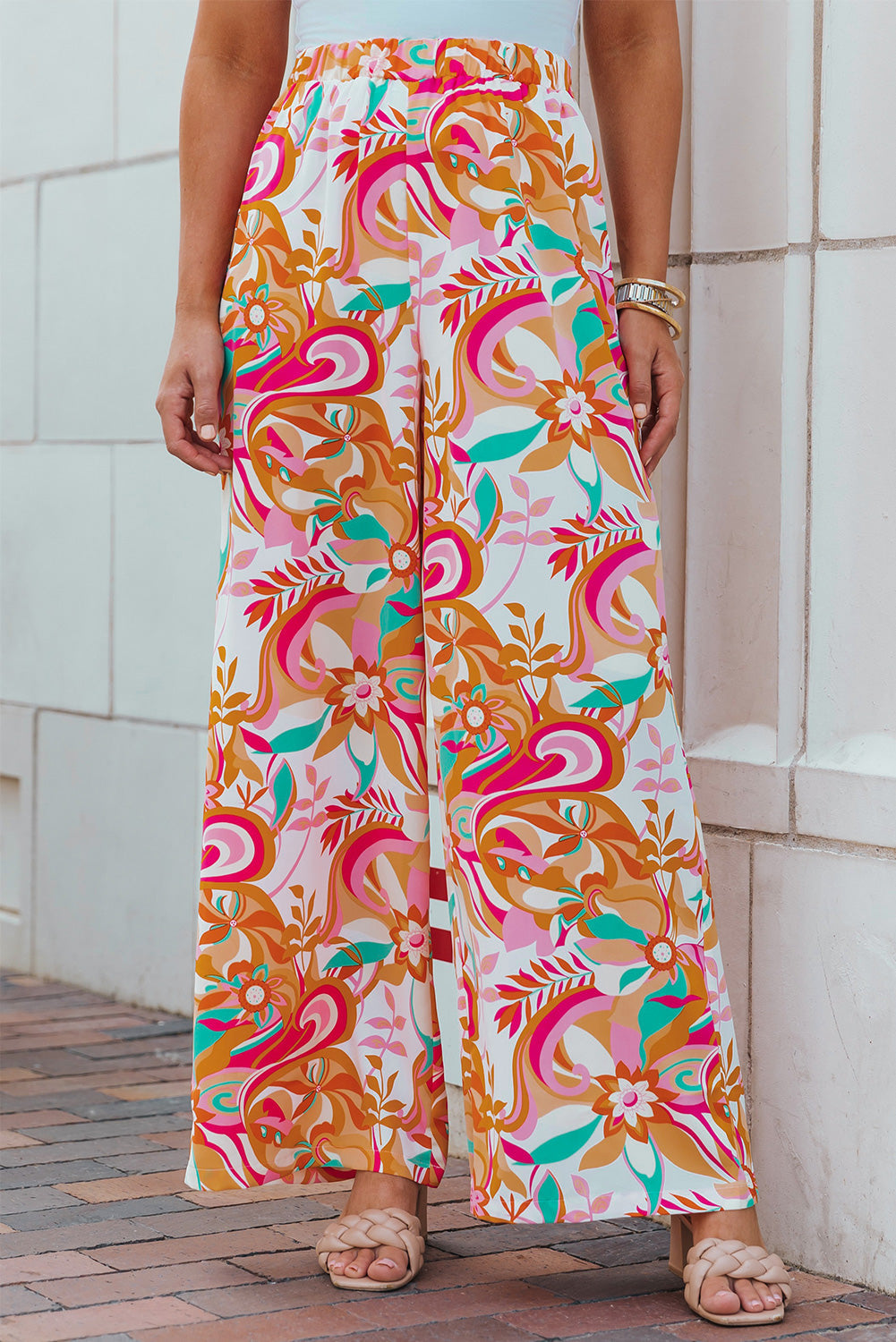 swvws Floral Wide Leg Pants