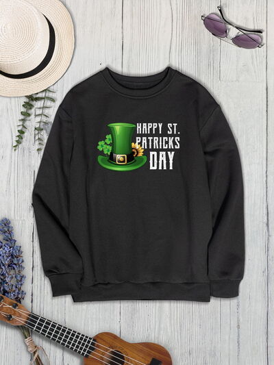 swvws HAPPY ST. PATRICKS DAY Dropped Shoulder Sweatshirt