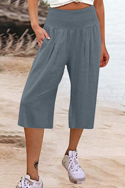 swvws Pocketed High Waist Pants