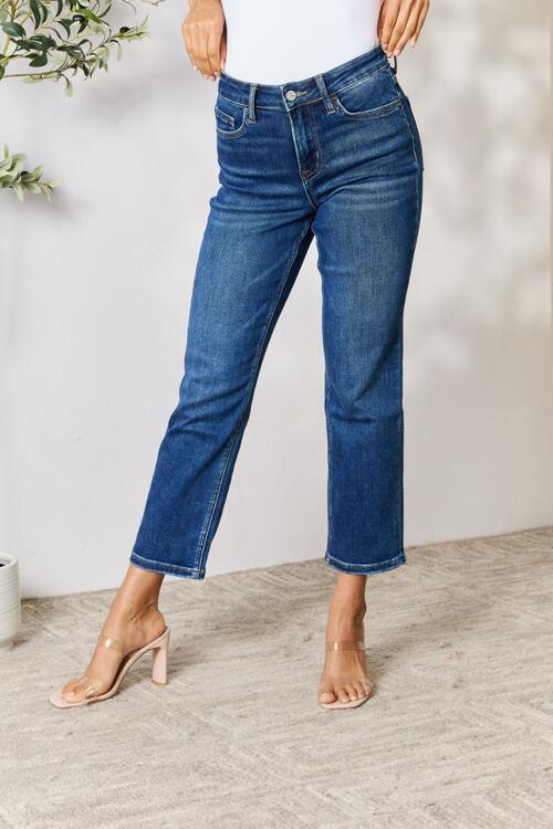 swvws BAYEAS Cropped Straight Jeans