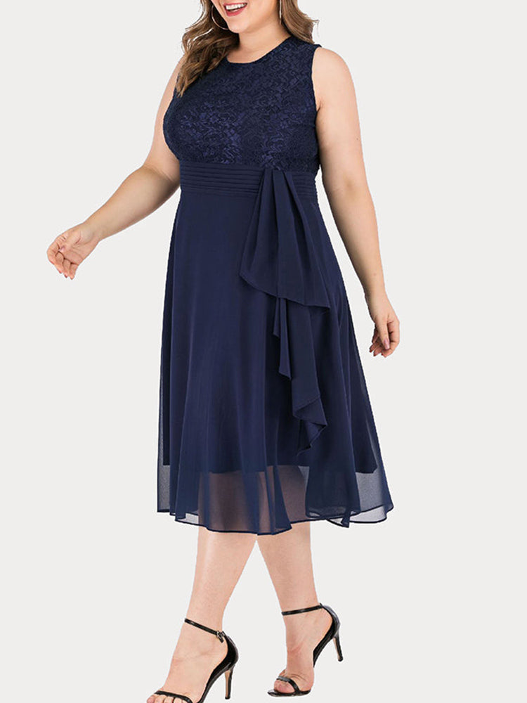 Sixsr Lace Sleeveless Cocktail Dress